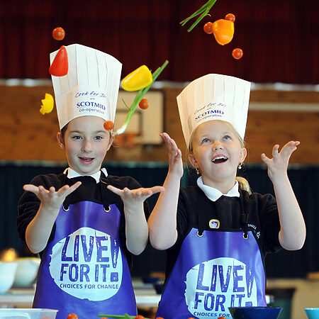 Sighthill Primary pupils/healthy eating